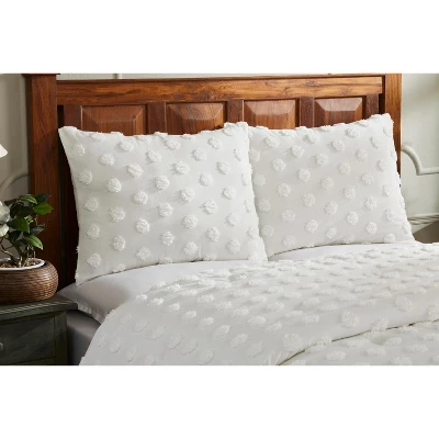 Queen Athenia Comforter 100% Cotton Tufted Chenille Comforter Set Ivory - Better Trends 3 Queen Athenia Comforter 100% Cotton Tufted Chenille Comforter Set Ivory - Better Trends