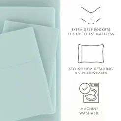 Solid 4 Piece Sheet Set - Ultra Soft, Easy Care - Becky Cameron -Bedding Shop GUEST cd625fad b91c 48e9 8604 53d28e2c3e52