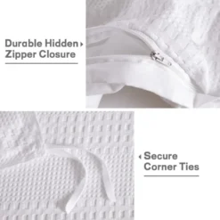 White Waffle Weave Textured Duvet Cover Set - Soft And Breathable, All-Season Duvet Cover 11 White Waffle Weave Textured Duvet Cover Set - Soft And Breathable, All-Season Duvet Cover -Bedding Shop GUEST cdc8e245 e17b 4030 9a63 9637212600e1