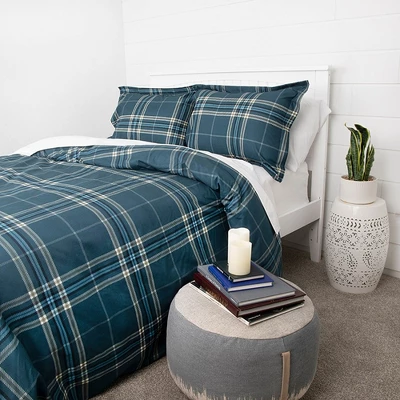 Southshore Fine Living Vilano Plaid Oversized Ultra-soft Duvet Cover Set With Shams 4 Southshore Fine Living Vilano Plaid Oversized Ultra-soft Duvet Cover Set With Shams - Image 2