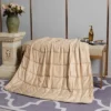 48"x72" 20lbs Solid Cotton Weighted Bed Blanket Tan - Pur Serenity -Bedding Shop GUEST cf45a100 f731 4ac8 81fe 501e7f253080