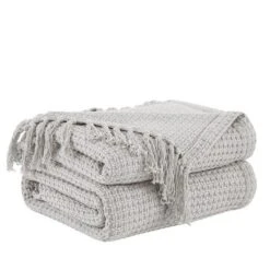 Southshore Fine Living Ashmore Collection 100% Cotton Bed Blanket Basketweave Luxury Blankets -Bedding Shop GUEST d1b638b6 a424 4831 ad4d 8a23157b026d