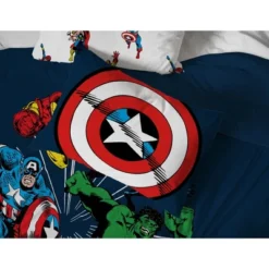 Saturday Park Marvel Comics Avengers Invincible 100% Organic Cotton Duvet Cover & Sham Set -Bedding Shop GUEST d1be061a cd22 46d0 817f 2a6e740b70ed