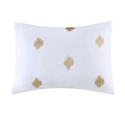 3pc Full/Queen Stella Dot Cotton Duvet Cover Mini Set Copper 7 3pc Full/Queen Stella Dot Cotton Duvet Cover Mini Set Copper - Image 5