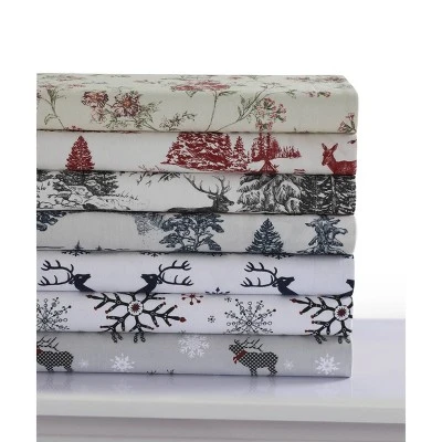 Dollhouse Floral Heavyweight Cotton Flannel Oversized Duvet Set - Tribeca Living 4 Dollhouse Floral Heavyweight Cotton Flannel Oversized Duvet Set - Tribeca Living - Image 2