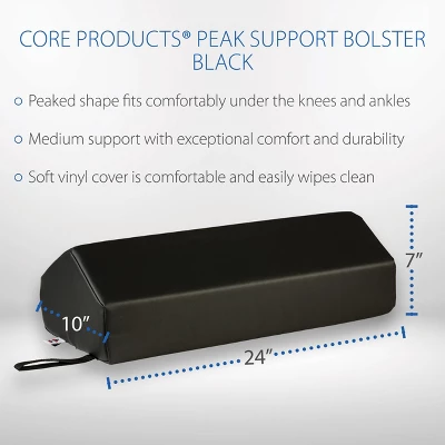 Core Products Peak Support Bolster - Black 3 Core Products Peak Support Bolster - Black