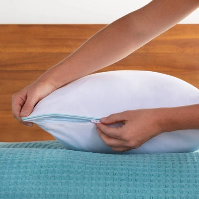 Essentials Gel Infused Shredded Memory Foam Bed Pillow - Linenspa 5 Essentials Gel Infused Shredded Memory Foam Bed Pillow - Linenspa - Image 3