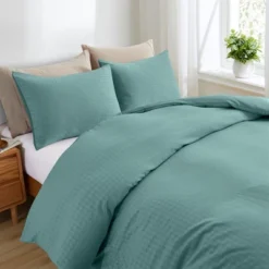 Peace Nest 3-Piece Houndstooth Jacquard Duvet Cover & Sham Set -Bedding Shop GUEST d7069d85 0bd6 4d0a b081 78d71aaac9cc