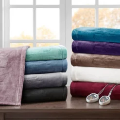 Twin Plush Electric Bed Blanket Teal - Beautyrest 13 Twin Plush Electric Bed Blanket Teal - Beautyrest -Bedding Shop GUEST d830d8b0 f873 4094 9390 ab5d1d462707