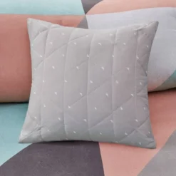 Queen 8pc Zuri Reversible Complete Bed Set Includes Sheets - Aqua -Bedding Shop GUEST d9532d73 93eb 4943 8feb 02c8c740529e