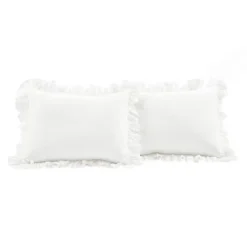 Lush Decor 3pc King Reyna 100% Cotton Duvet Cover Set White -Bedding Shop GUEST da699aac 2cf7 4c34 a432 921beaaa576d