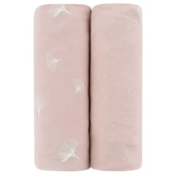 Ely's & Co. Baby Fitted Sheet 100% Combed Jersey Cotton Pink Gingko -Bedding Shop GUEST dce2a734 7101 47c9 8094 0e27a775d4fb