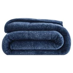 48"x72" Machine Washable 12lbs Weighted Shiny Velvet Throw Blanket Navy - Dream Theory -Bedding Shop GUEST de0c3fec fbec 4684 9728 570671e40424
