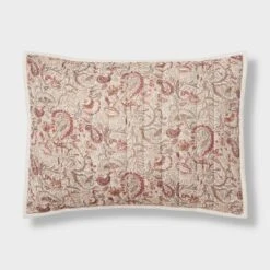 Voile Paisley Printed Quilt Sham Cream - Threshold™ -Bedding Shop GUEST e0f4f329 7b2b 4e95 8132 3a5419a69f2c