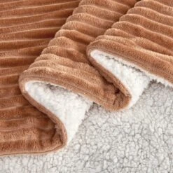 Ribbed Texture Reversible Taupe Throw Blanket - Great Bay Home 8 Ribbed Texture Reversible Taupe Throw Blanket - Great Bay Home -Bedding Shop GUEST e1ee418f 4dbe 429b 9987 308f9daea392