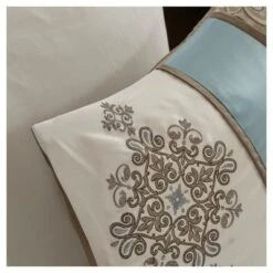 Sharon 7pc Polyester Jacquard Comforter Bedding Set With Bedskirt -Bedding Shop GUEST e28de282 31e1 420a bd56 c1dbf95bc4dd