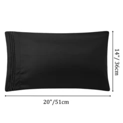 PiccoCasa Soft Embroidery Zipper Brushed Pillowcases 2 Pcs -Bedding Shop GUEST e329ba45 898f 45de 90b4 9342abe4dec3