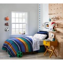 Saturday Park Vintage Stripe 100% Organic Cotton Duvet Cover & Sham Set -Bedding Shop GUEST e3f95f65 29e4 4b30 bb73 516b2267b65e