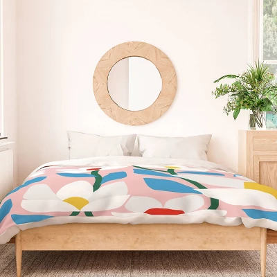 Deny Designs Maritza Lisa White Springs Florals Duvet Set 4 Deny Designs Maritza Lisa White Springs Florals Duvet Set - Image 2