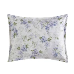 Laura Ashley 2pc Wisteria Twin Microfleece Duvet Cover Set Gray -Bedding Shop GUEST e84b41e7 947a 4574 8d8b 087716eba58c