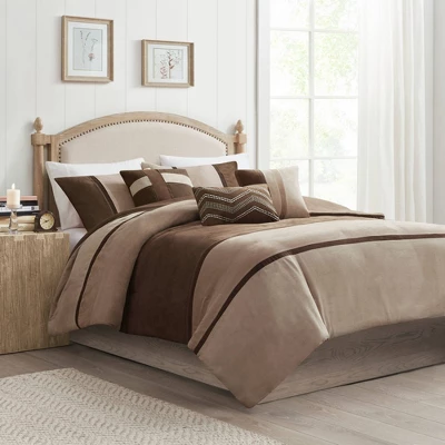 Overland Faux Suede Duvet Cover Set 3 Overland Faux Suede Duvet Cover Set