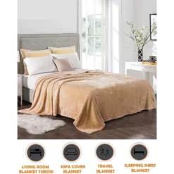Elegant Comfort Luxury All-Season Ultra Plush Solid Velour Fleece Blanket -Bedding Shop GUEST e915e075 502c 4294 97ed 3690ebb6fd51