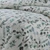 3pc Fleur Cotton Flannel Printed Oversized Duvet Set - Tribeca Living -Bedding Shop GUEST e9d60287 29e7 416b 9983 99c4133c709e