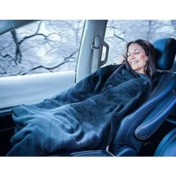 Zone Tech Car Travel Blanket – Black Premium Quality 12V Automotive Polar Fleece Material Great For Winter, Cold Days And Night Road Trips -Bedding Shop GUEST eb639c08 4c4a 4926 b62e 74fdd71db4fb