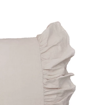 C&F Home Ruffled 20" X 30" Standard Pillowcase Natural 3 C&F Home Ruffled 20" X 30" Standard Pillowcase Natural
