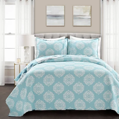 3pc Leah Quilt Set - Lush Décor 4 3pc Leah Quilt Set - Lush Décor - Image 2