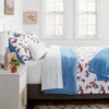 Butterfly Print Microfiber Decorative Bed Set With Throw Blue/Red/White - Room Essentials™ -Bedding Shop GUEST ed97f3d3 53a8 41f3 8790 11a72e1de627