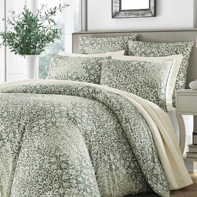 Abingdon Comforter Set Green - Stone Cottage 6 Abingdon Comforter Set Green - Stone Cottage - Image 4