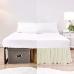 Shopbedding Ruffled Bed Skirt With Split Corner, Cotton Blend Dust Ruffle -Bedding Shop GUEST ee79c9f1 8313 4fd8 b1ae 7bca0bb7d420