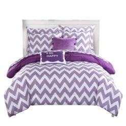 Foxville Pinch Pleated And Ruffled Chevron Print Reversible Multi Piece Comforter Set - Chic Home Design® -Bedding Shop GUEST f1874e49 322b 4c31 820c 0cfcdb070871