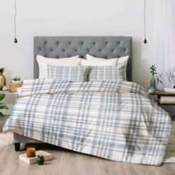 Queen Little Arrow Design Co Winter Watercolor Plaid Blue Comforter Set - Deny Designs 10 Queen Little Arrow Design Co Winter Watercolor Plaid Blue Comforter Set - Deny Designs -Bedding Shop GUEST f330b167 5887 4f34 aad4 0e07bbb90c5b