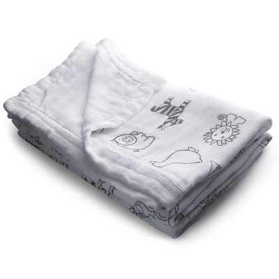 DreamShip 47'' X 47'' Baby Jungle Bamboo Rayon 4-Layer Baby Blanket 3 DreamShip 47'' X 47'' Baby Jungle Bamboo Rayon 4-Layer Baby Blanket