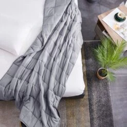 Microfiber 12lbs Weighted Blanket - PUR & CALM -Bedding Shop GUEST f7df0861 8adb 4002 86f6 93c51dba03b2