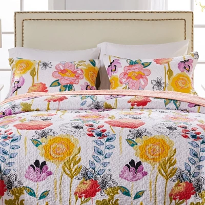 Watercolor Dream Reversible Sham King 20" X 36" Multicolor By Greenland Home Fashion 3 Watercolor Dream Reversible Sham King 20" X 36" Multicolor By Greenland Home Fashion