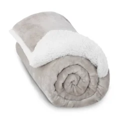 48" X 72" 15lbs Weighted Blanket With Reversible Sherpa Cover Taupe/Ivory - DreamLab 16 48" X 72" 15lbs Weighted Blanket With Reversible Sherpa Cover Taupe/Ivory - DreamLab -Bedding Shop GUEST fa214bfd f021 4363 a0df 391eda409c0c