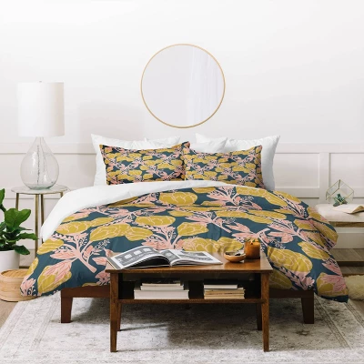 Oris Eddu Magnolia Bloom Duvet Set - Deny Designs 5 Oris Eddu Magnolia Bloom Duvet Set - Deny Designs - Image 3