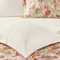Julia 7pc Cotton Printed Comforter Set Off White/Red/Lavender -Bedding Shop GUEST fb08a7a2 c5c5 4d4e 875c 3d917a013217