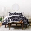 CayenaBlanca Duo Tone Duvet Set Black - Deny Designs